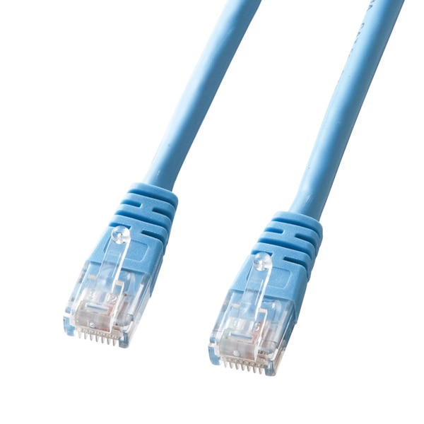 サンワサプライ エンハンスドより線LANケーブル カテゴリ5 7m ライトブルー KB-T5Y-07LBN 1個（ご注文単位1個）【直送品】