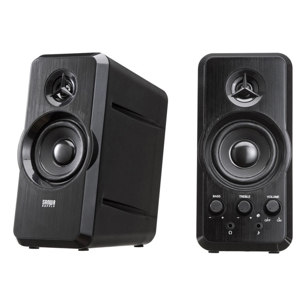 サンワサプライ マルチメディアスピーカー MM-SPL6BKN 1個（ご注文単位1個）【直送品】