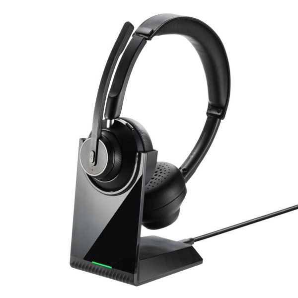 サンワサプライ Bluetooth ステレオヘッドセット MM-BTSH70BK 1個(ご注文単位1個)【直送品】