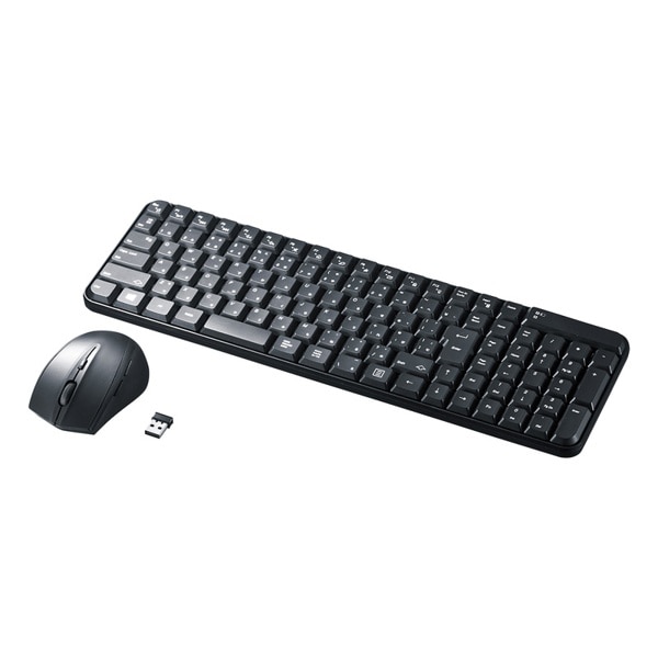 サンワサプライ マウス付きワイヤレスキーボード ブラック SKB-WL25SETBK 1個（ご注文単位1個）【直送品】