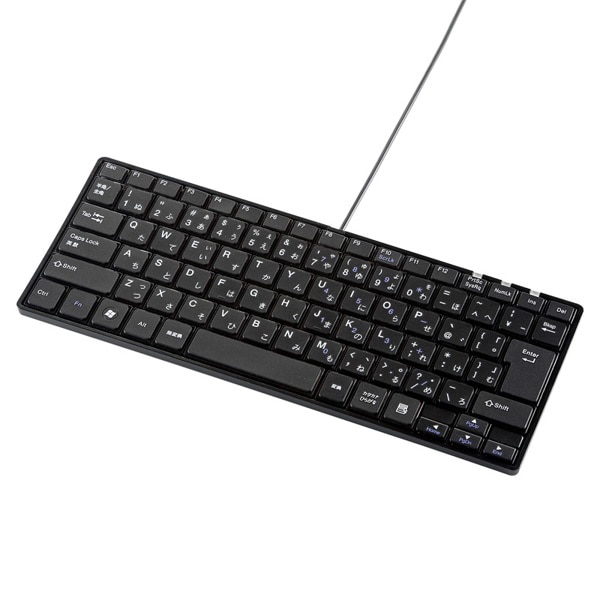 サンワサプライ USBスリムキーボード テンキーなし ブラック SKB-SL18BKN 1個（ご注文単位1個）【直送品】