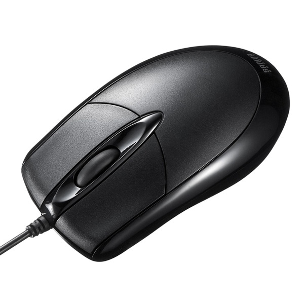 サンワサプライ 有線光学式マウス ブラック MA-130HUBK 1個（ご注文単位1個）【直送品】