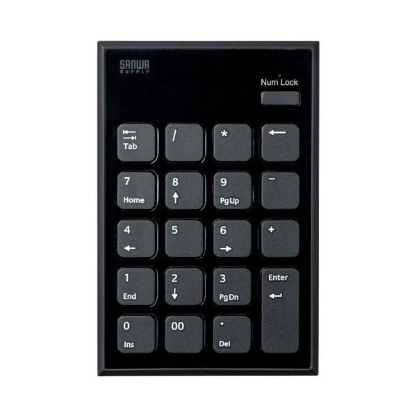 サンワサプライ Bluetoothテンキー ブラック NT-BT21BK 1個（ご注文単位1個）【直送品】