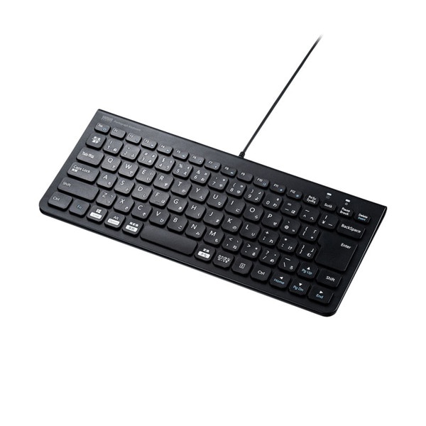サンワサプライ USBスリムキーボード テンキーなし SKB-SL32BK 1個(ご注文単位1個)【直送品】