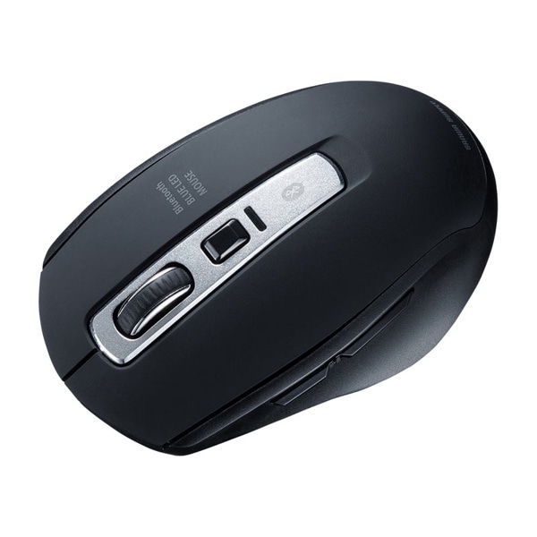 サンワサプライ Bluetooth5.0 ブルーLEDマウス ブラック MA-BTBL162BK 1個(ご注文単位1個)【直送品】