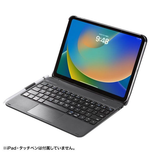 サンワサプライ Bluetoothキーボードタッチパッド内蔵 ブラック SKB-BTIPAD3BK 1個(ご注文単位1個)【直送品】