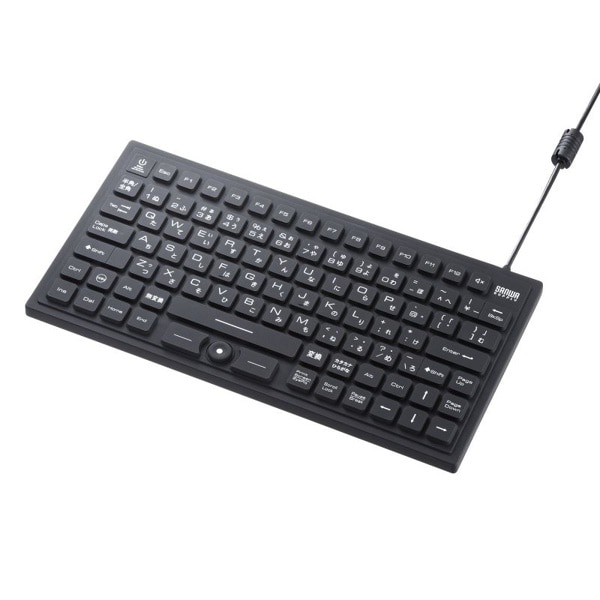 サンワサプライ 防水防塵キーボード マグネット内蔵 ブラック SKB-BS8BK 1個(ご注文単位1個)【直送品】