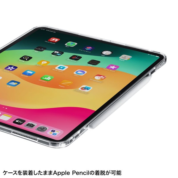 サンワサプライ iPad Air 13インチ用クリアハードケース PDA-IPAD2102CL 1個(ご注文単位1個)【直送品】