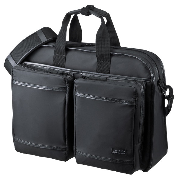 サンワサプライ 超撥水・軽量PCバッグ 3WAYタイプ BAG-LW10BK 1個(ご注文単位1個)【直送品】