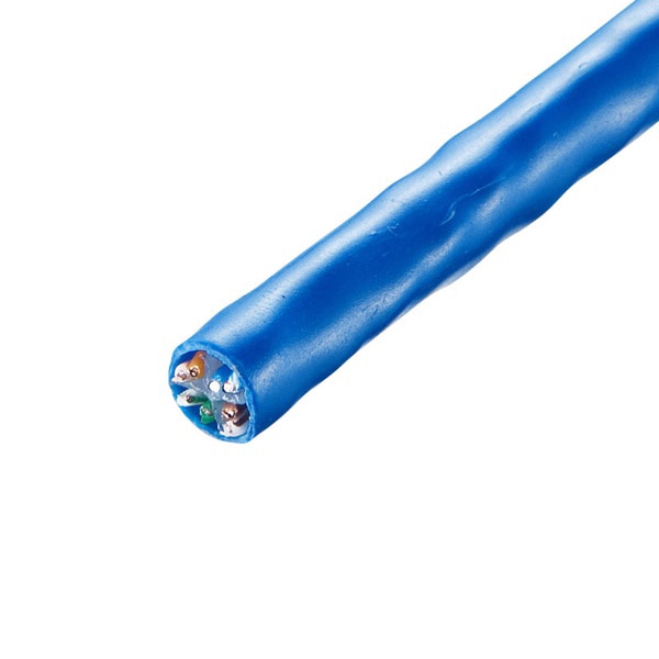 サンワサプライ LANケーブル カテゴリ6A ケーブルのみ 100m ブルー KB-T6A-CB100BL 1個(ご注文単位1個)【直送品】