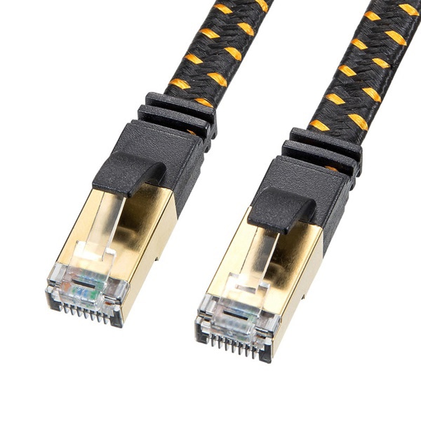 サンワサプライ メッシュフラットLANケーブル カテゴリ8 2m ブラック KB-T8MEFL-02BK 1個（ご注文単位1個）【直送品】