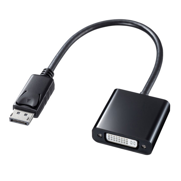 サンワサプライ DisplayPort-DVI 変換アダプタ AD-DPDV04 1個(ご注文単位1個)【直送品】