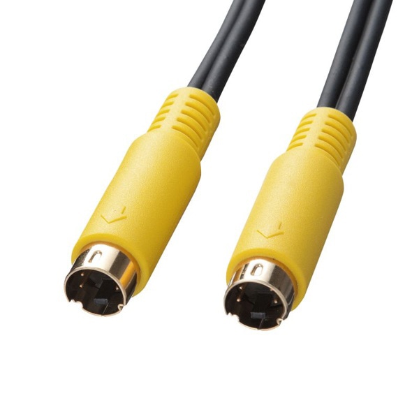 サンワサプライ S端子ビデオケーブル 1.8m KM-V7-18K3 1個(ご注文単位1個)【直送品】