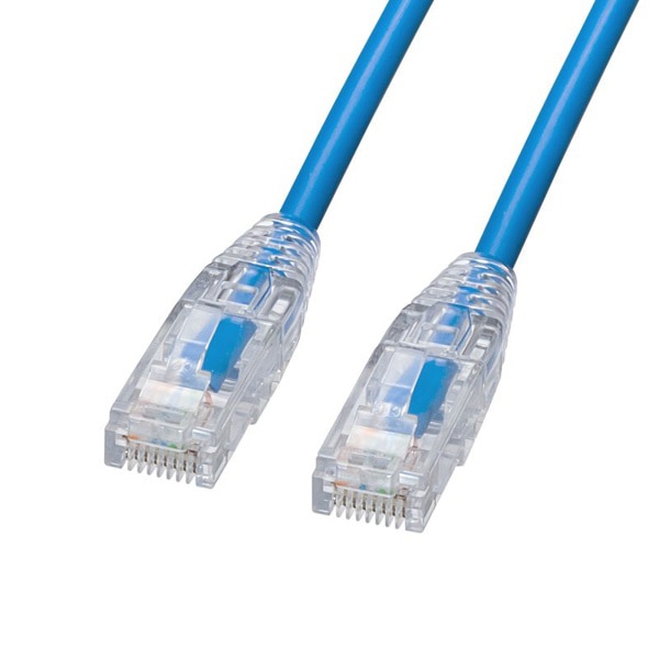 サンワサプライ LANケーブル カテゴリ6 1m ブルー KB-SL6YS-01BL 1個（ご注文単位1個）【直送品】