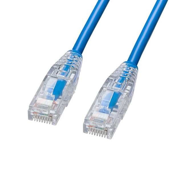 サンワサプライ LANケーブル カテゴリ6A 1m ブルー KB-SL6AYS-01BL 1個（ご注文単位1個）【直送品】