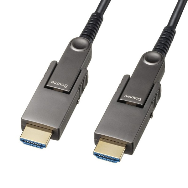 サンワサプライ 光ファイバHDMIケーブル 4K60Hz対応 10m KM-HD20-PFBAD10 1個(ご注文単位1個)【直送品】