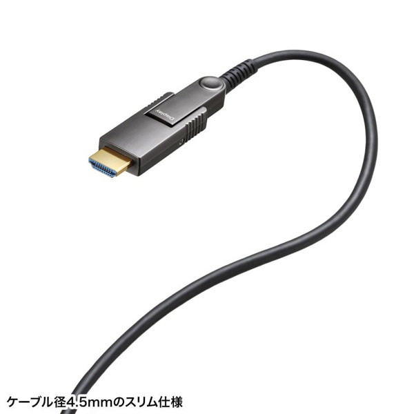 サンワサプライ 光ファイバHDMIケーブル 4K60Hz対応 10m KM-HD20-PFBAD10 1個(ご注文単位1個)【直送品】