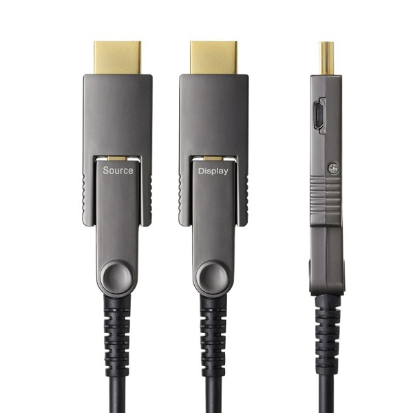 サンワサプライ 光ファイバHDMIケーブル 4K60Hz対応 10m KM-HD20-PFBAD10 1個(ご注文単位1個)【直送品】