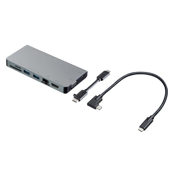 サンワサプライ USB Type-C ドッキングハブ HDMIポート/VGAポート USB-3TCH13S2 1個(ご注文単位1個)【直送品】