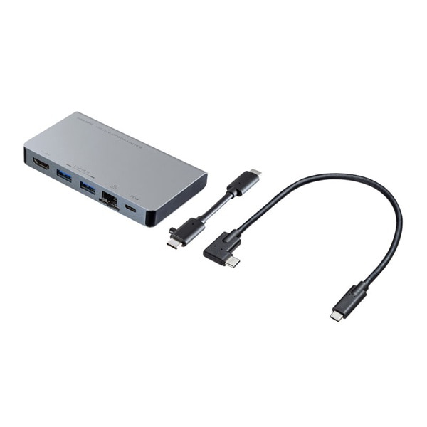 サンワサプライ USB Type-C ドッキングハブ HDMIポート/LANポート USB-3TCH15S2 1台(ご注文単位1台)【直送品】
