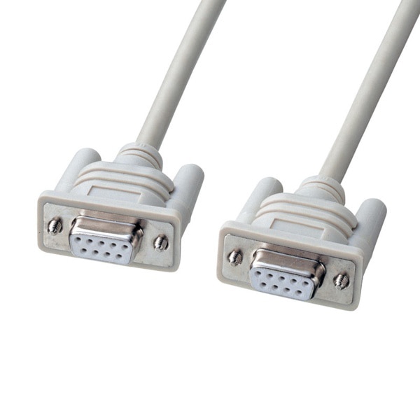 サンワサプライ エコRS-232C クロスケーブル インタリンク用 3m KR-ECLK3 1個（ご注文単位1個）【直送品】