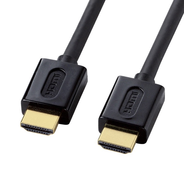 サンワサプライ ハイスピードHDMIケーブル イーサネット対応 1.5m ブラック KM-HD20-15DBK 1個（ご注文単位1個）【直送品】
