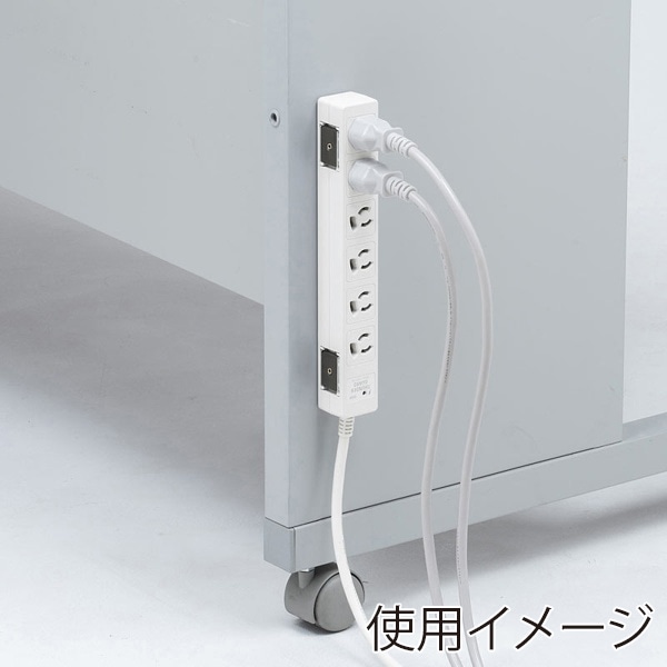 サンワサプライ 雷ガードタップ 抜け止めタイプ 3P・6個口・3m TAP-SPWMG36-3 1個(ご注文単位1個)【直送品】