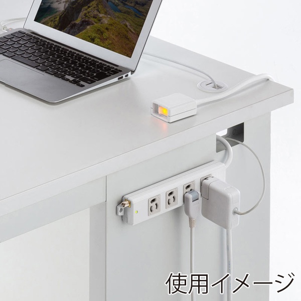 サンワサプライ 抜け止めタップ 3P 4個口 3m 手元スイッチ付き TAP-5433MGN2-3 1個(ご注文単位1個)【直送品】
