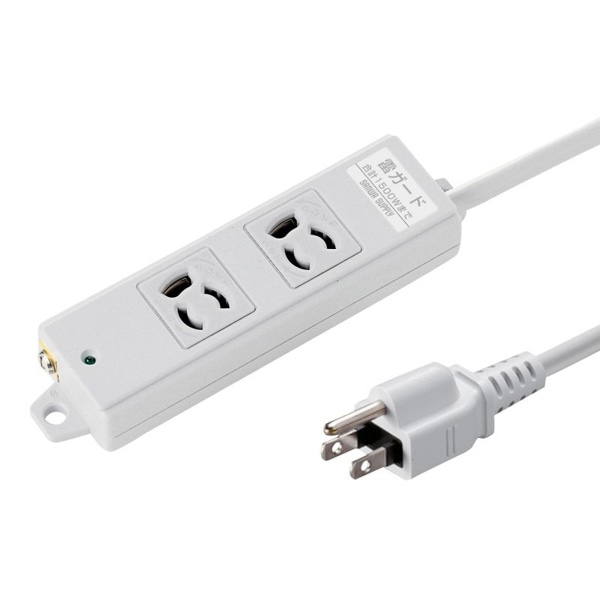 サンワサプライ 工事物件雷ガードタップ 抜け止めタイプ 3P 2個口 3m TAP-K2SP-3 1個(ご注文単位1個)【直送品】