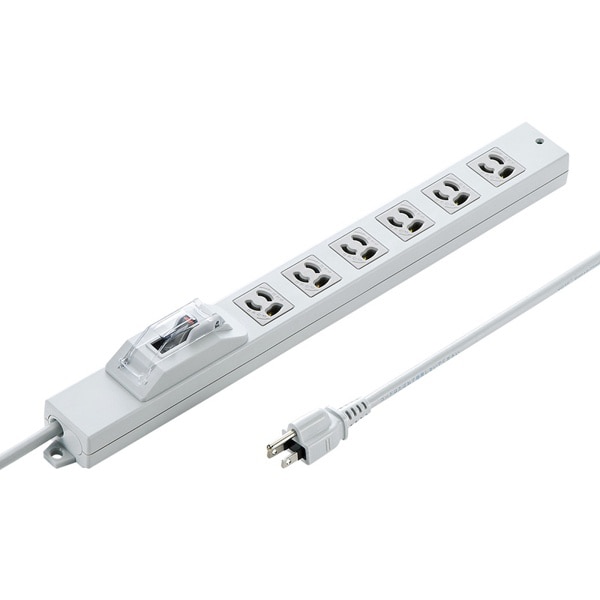 サンワサプライ 安全ブレーカータップ オフィス・工場用 3P 6個口 3m TAP-BR36A-3 1個（ご注文単位1個）【直送品】