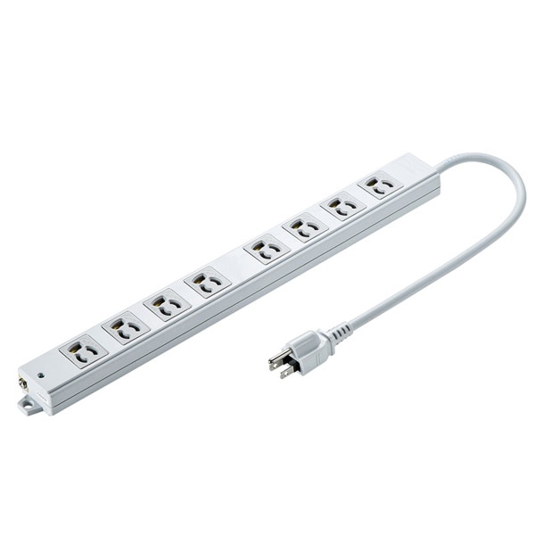サンワサプライ 工事物件タップ 3P 8個口 0.3m TAP-K8-03 1個（ご注文単位1個）【直送品】