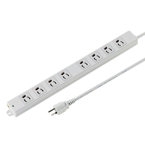 サンワサプライ 工事物件タップ 3P 8個口 10m TAP-K8-10 1個（ご注文単位1個）【直送品】