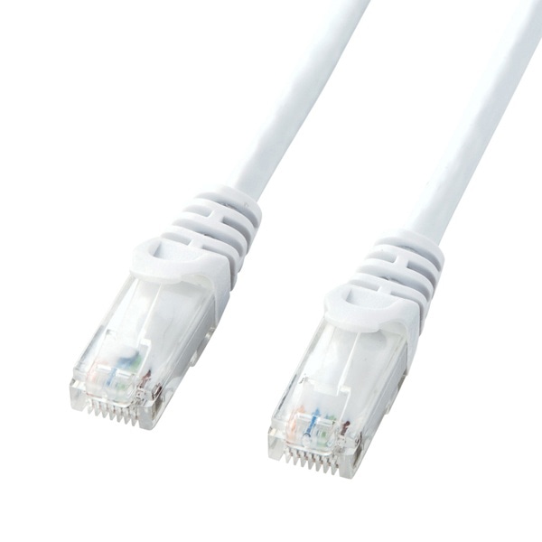 サンワサプライ UTP LANケーブル カテゴリ6 0.5m ホワイト LA-Y6-005W 1個(ご注文単位1個)【直送品】