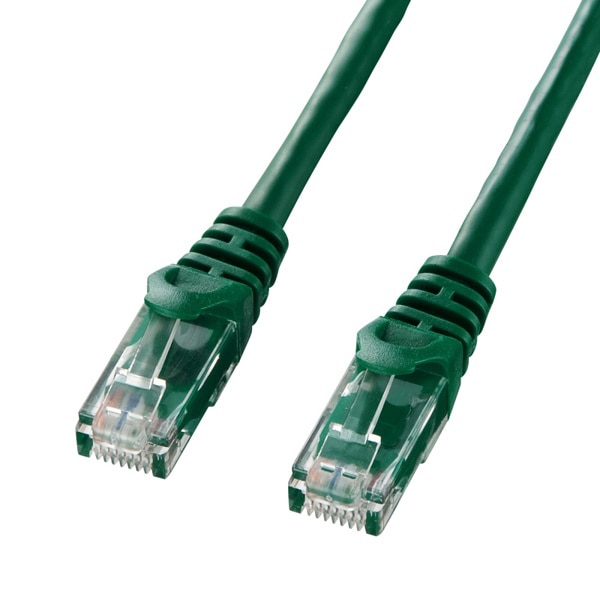 サンワサプライ UTP LANケーブル カテゴリ6 10m グリーン LA-Y6-10G 1個（ご注文単位1個）【直送品】