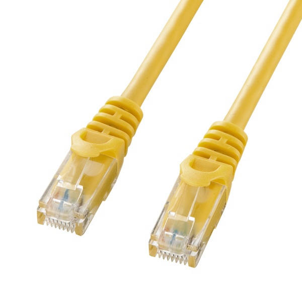サンワサプライ UTP LANケーブル カテゴリ6 3m イエロー LA-Y6-03Y 1個(ご注文単位1個)【直送品】