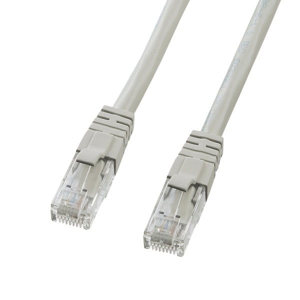 サンワサプライ UTPクロスLANケーブル カテゴリ6 10m ライトグレー KB-T6L-10CK 1個（ご注文単位1個）【直送品】