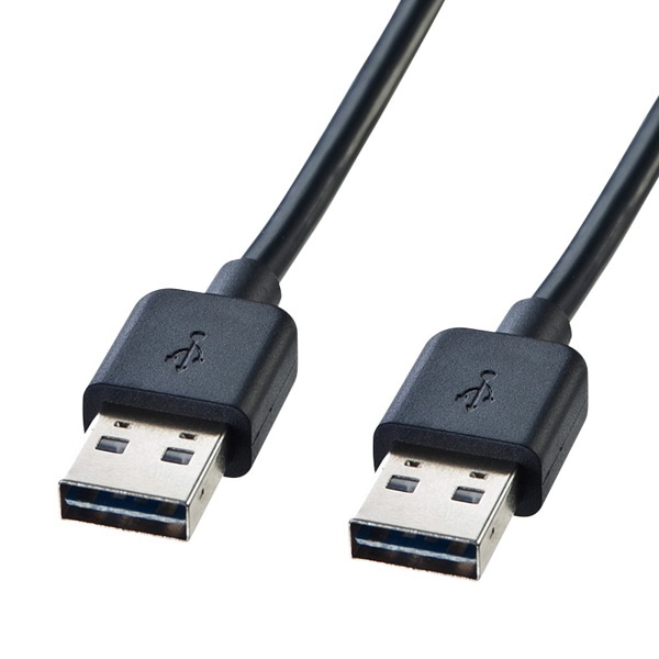 サンワサプライ 両面挿せるUSBケーブル A-Aタイプ 3m KU-RAA3 1個（ご注文単位1個）【直送品】