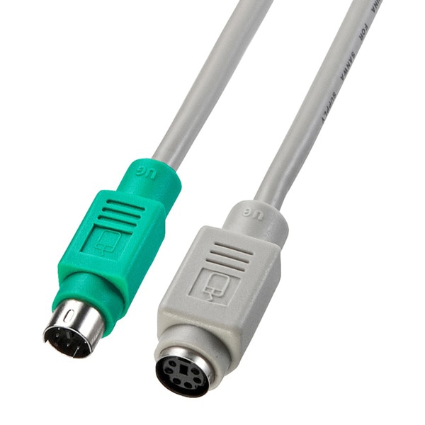 サンワサプライ マウス延長ケーブル ミニDIN6pin 4m KB-MAE4K 1個（ご注文単位1個）【直送品】