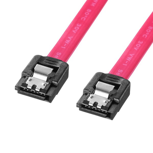 サンワサプライ シリアルATA3 ストレートケーブル ラッチ付き 1m TK-SATA3-1 1個（ご注文単位1個）【直送品】