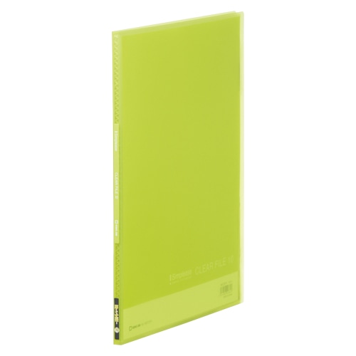 186TSPHキミ シンプリーズクリアーF(透明)10P黄緑 1冊 (ご注文単位1冊)【直送品】