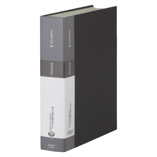 136-5SPクロ シンプリーズクリアーファイル100P 黒 1冊 (ご注文単位1冊)【直送品】
