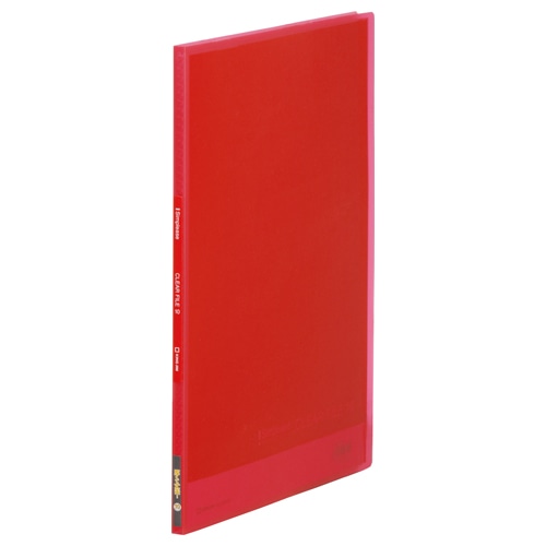 186TSPHアカ シンプリーズクリアーF(透明)10P 赤 1冊 (ご注文単位1冊)【直送品】