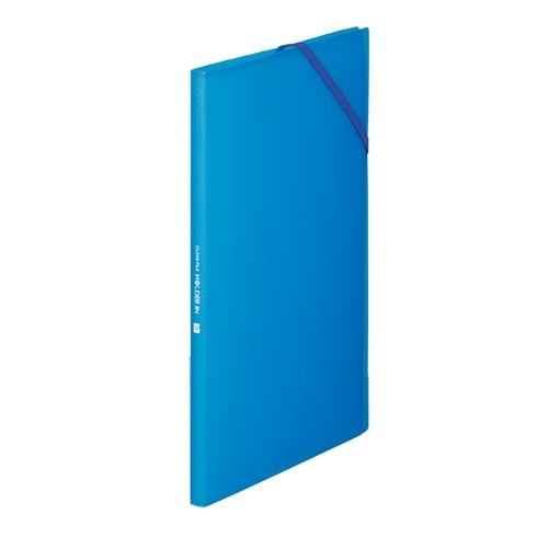 6171TWアオ クリアーファイルホルダーイン8P 青 1冊 (ご注文単位1冊)【直送品】