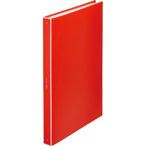 7281-3Tアカ クリア-ファイル ヒクタス(透明) アカ 1冊 (ご注文単位1冊)【直送品】