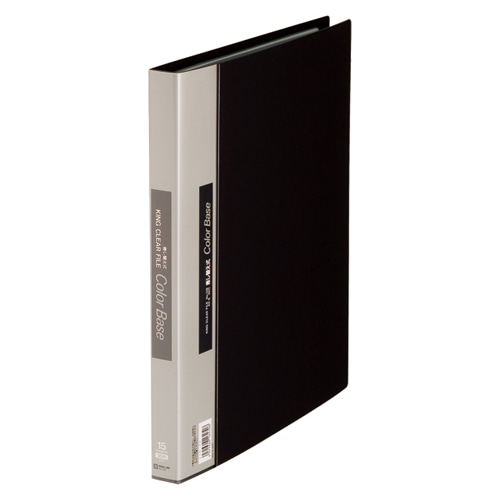 139クロ クリアーファイルカラーベース差替式 黒 1冊 (ご注文単位1冊)【直送品】