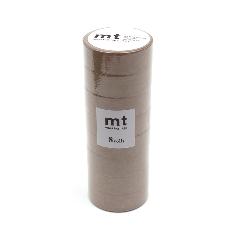 カモ井加工紙 マスキングテープ mt スモーキーベージュ MT08P517 8巻/パック(ご注文単位1パック)【直送品】