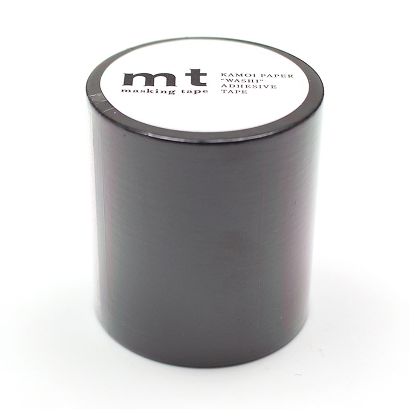 カモ井加工紙 マスキングテープ mt 1P マットブラック MT5W207 1巻（ご注文単位1巻）【直送品】