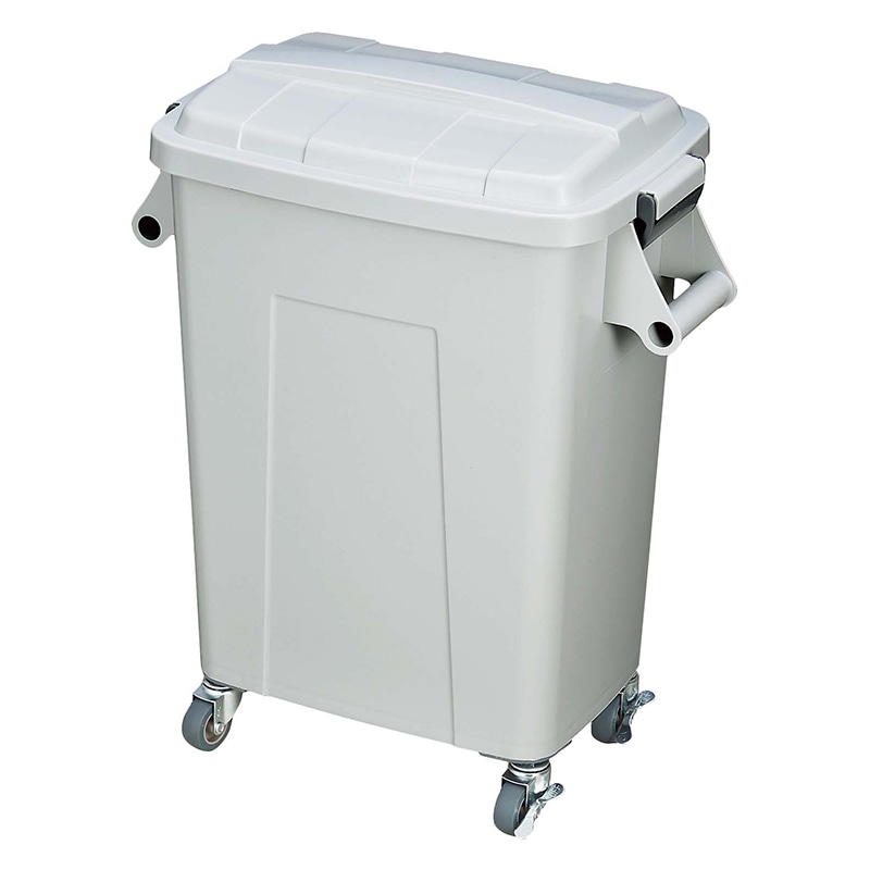 トンボ 厨房用ダストペール キャスター付 45L グレー 1個(ご注文単位1個)【直送品】