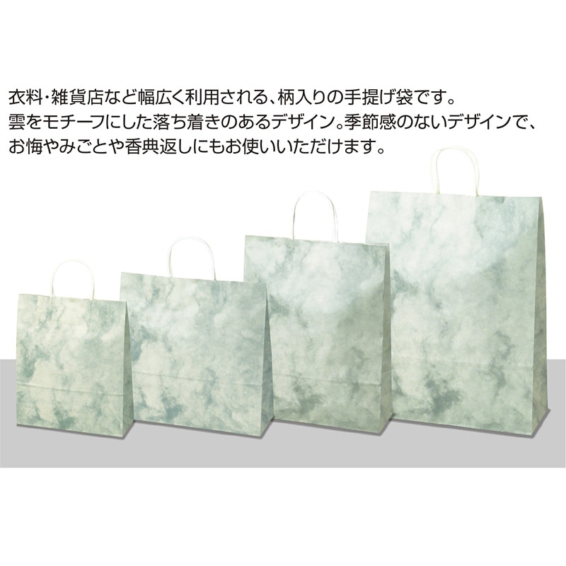 ササガワ 手提げ紙袋 ルネッサンスG　中　50枚 50-5210 1包（ご注文単位1包）【直送品】