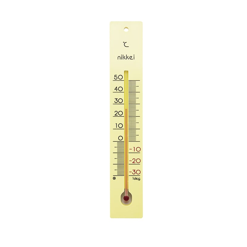 寒暖計 一般用 ナミイタ 250mm -30-50゜C 1個(ご注文単位1個)【直送品】